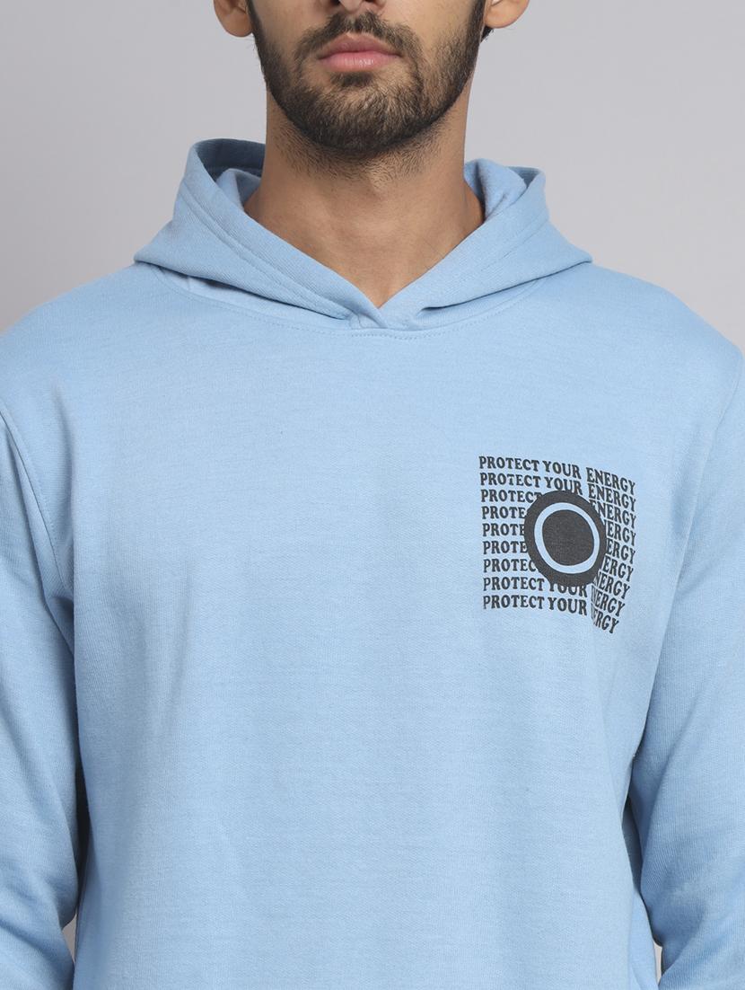 men printed long sleeve hooded sweatshirt - 22061701 - Standard Image - 4
