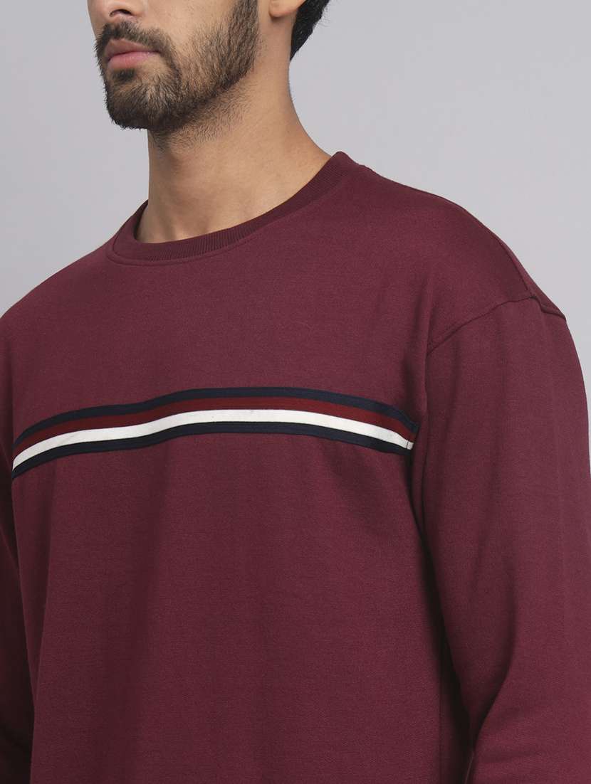men striped long sleeve regular fit sweatshirt - 22061706 - Standard Image - 4