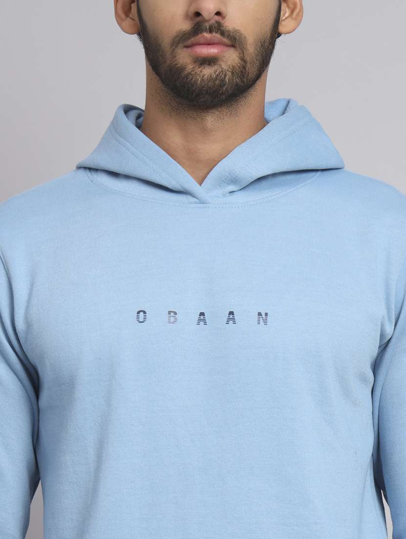 men printed long sleeve hooded sweatshirt - 22061709 -  Standard Image - 4