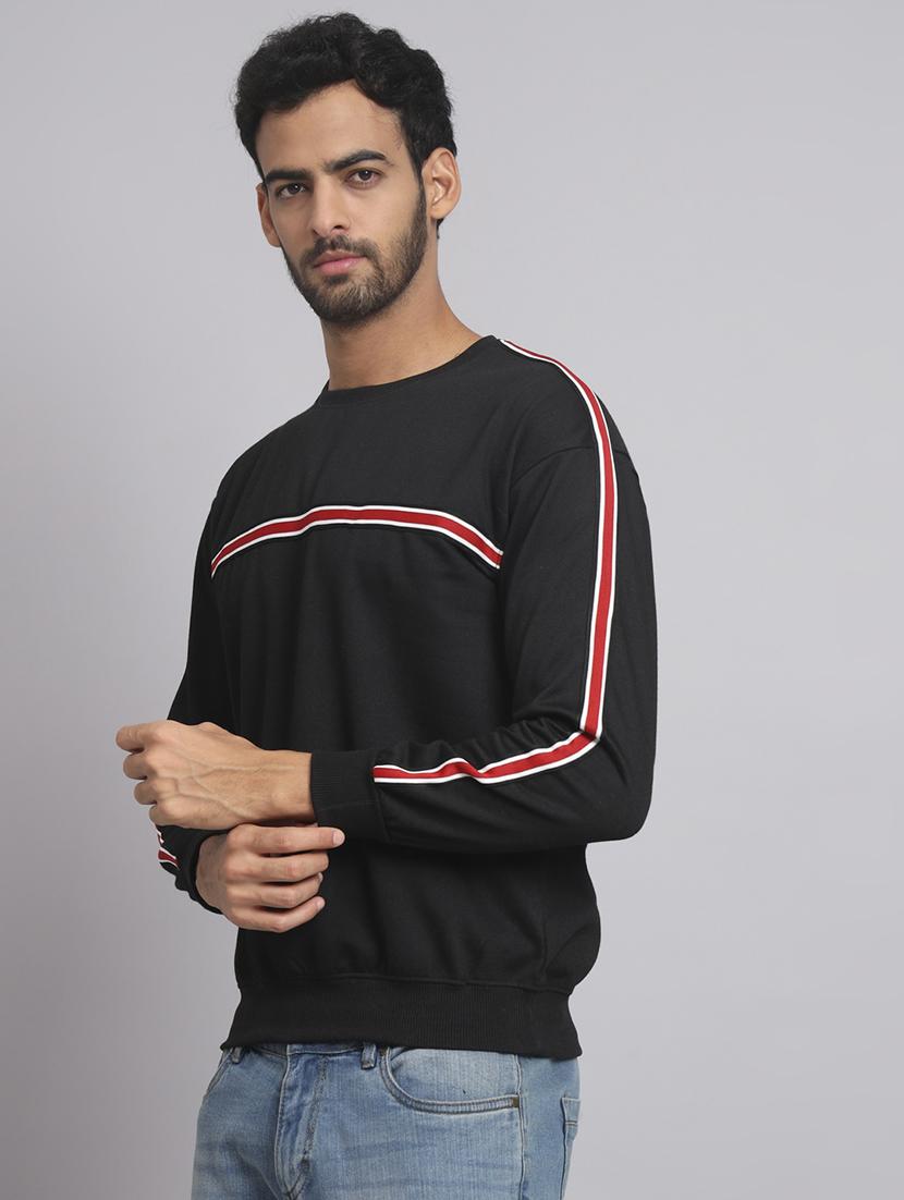 men striped long sleeve regular fit sweatshirt - 22061711 - Standard Image - 1