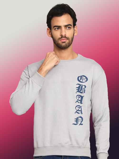 men printed long sleeve regular fit sweatshirt - 22061712 - Standard Image - 0