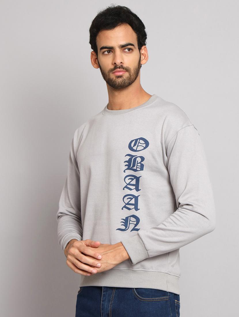 men printed long sleeve regular fit sweatshirt - 22061712 - Standard Image - 1