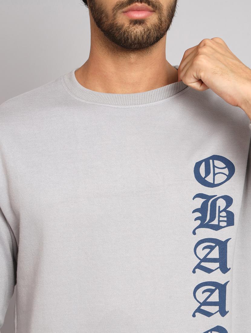 men printed long sleeve regular fit sweatshirt - 22061712 - Standard Image - 4