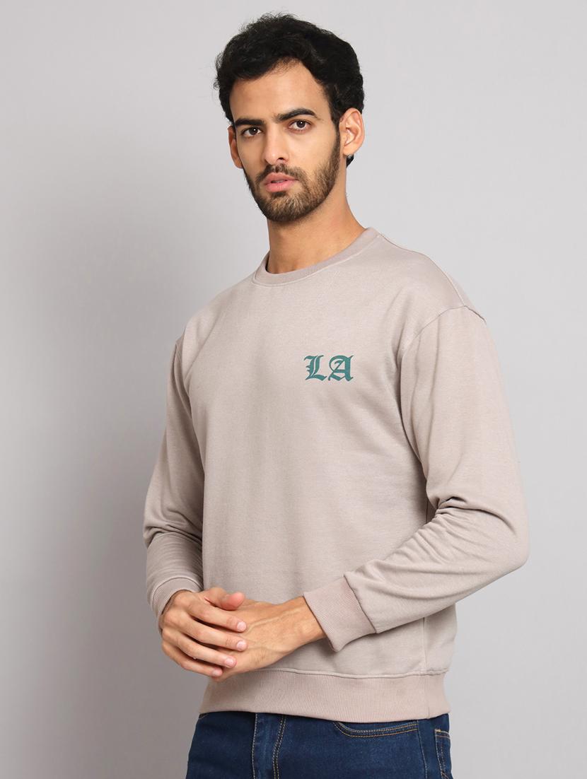 men printed long sleeve regular fit sweatshirt - 22061716 - Standard Image - 1
