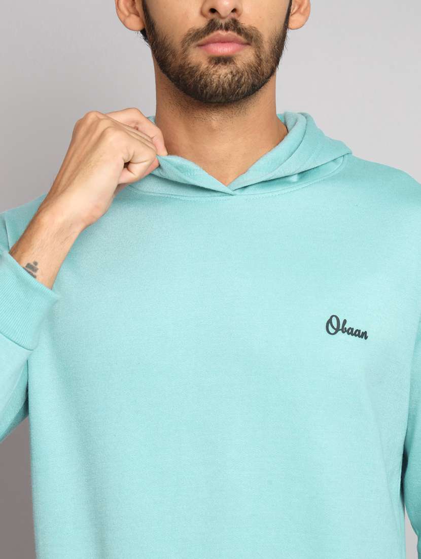 men printed long sleeve hooded sweatshirt - 22061718 - Standard Image - 4
