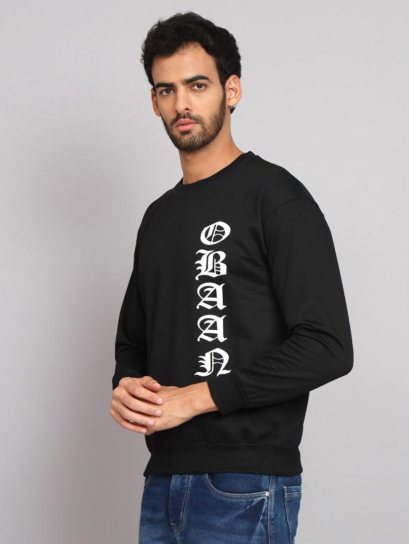 men printed long sleeve regular fit sweatshirt - 22061721 - Standard Image - 1