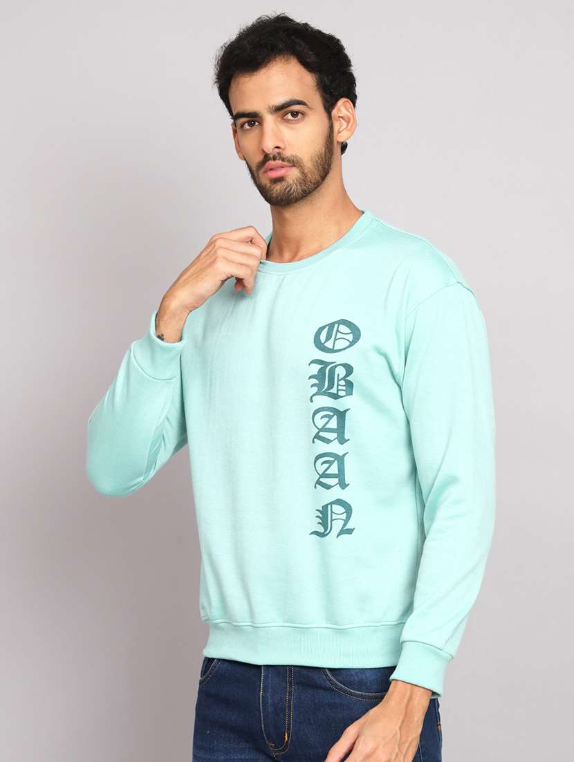 men printed long sleeve regular fit sweatshirt - 22061731 -  Standard Image - 1
