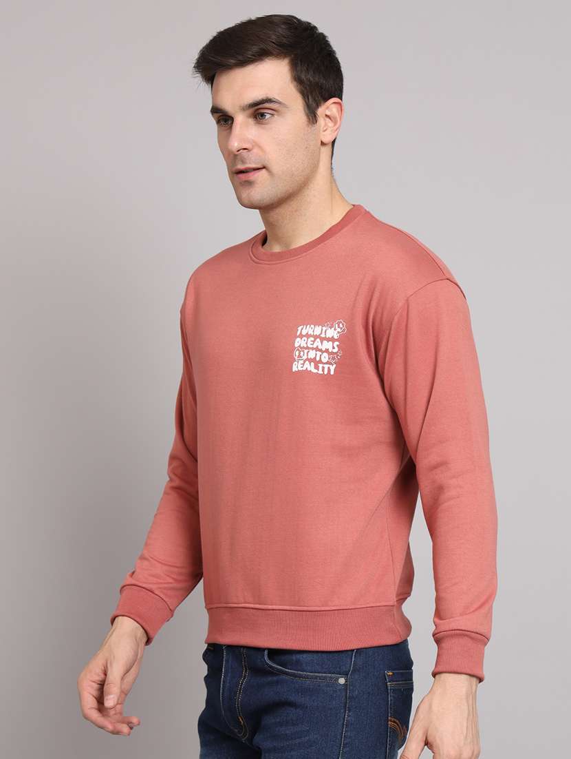 men printed long sleeve regular fit sweatshirt - 22061739 - Standard Image - 1