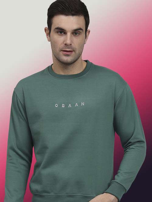 men printed long sleeve regular fit sweatshirt - 22061740 - Standard Image - 0