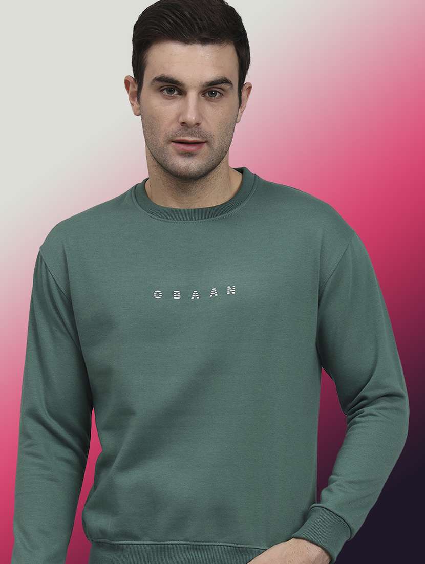men printed long sleeve regular fit sweatshirt - 22061740 - Zoom Image - 0