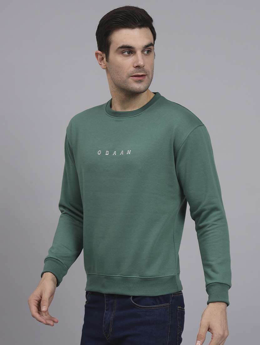 men printed long sleeve regular fit sweatshirt - 22061740 - Standard Image - 1