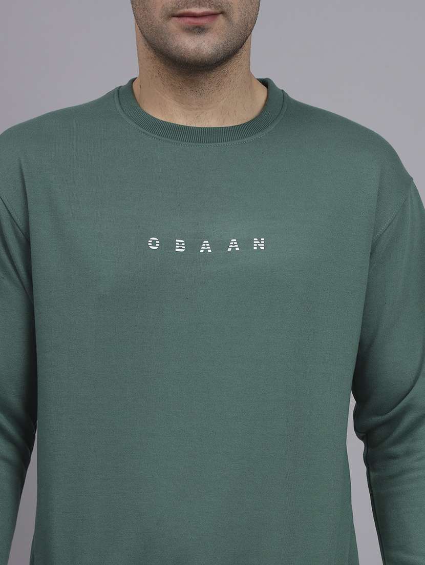 men printed long sleeve regular fit sweatshirt - 22061740 - Standard Image - 4
