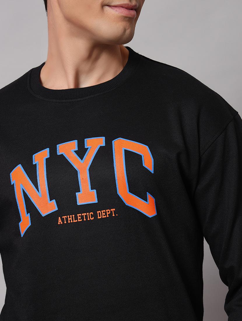 men chest print long sleeve regular fit sweatshirt - 22061756 - Standard Image - 4