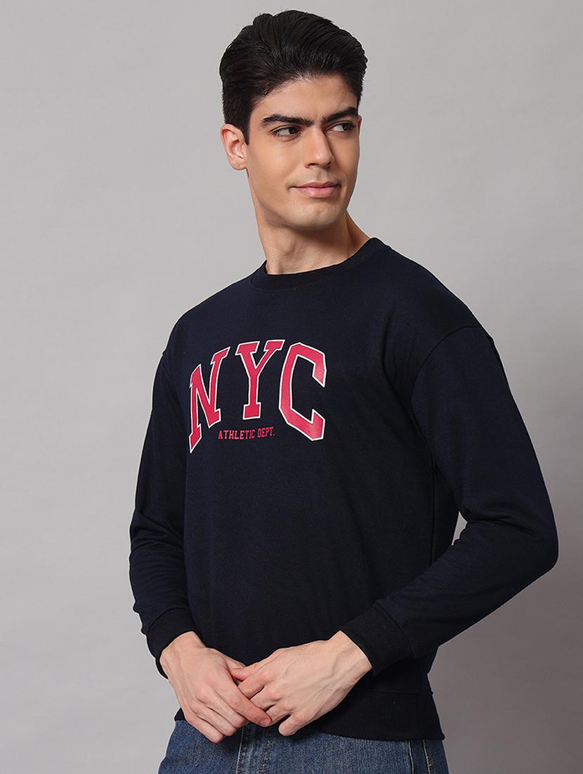 men chest print long sleeve regular fit sweatshirt - 22061758 - Standard Image - 1