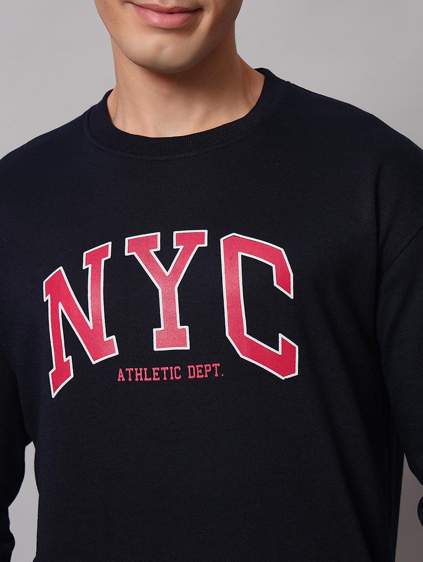 men chest print long sleeve regular fit sweatshirt - 22061758 - Standard Image - 4
