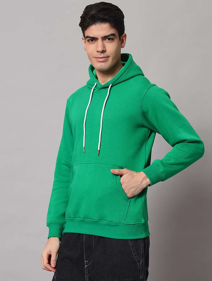 men solid long sleeve regular fit hooded sweatshirt - 22061787 - Standard Image - 1