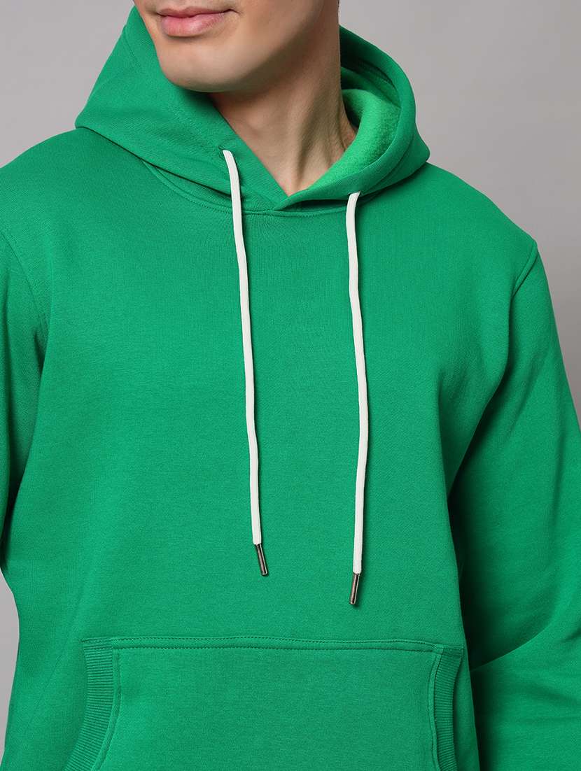 men solid long sleeve regular fit hooded sweatshirt - 22061787 - Standard Image - 4