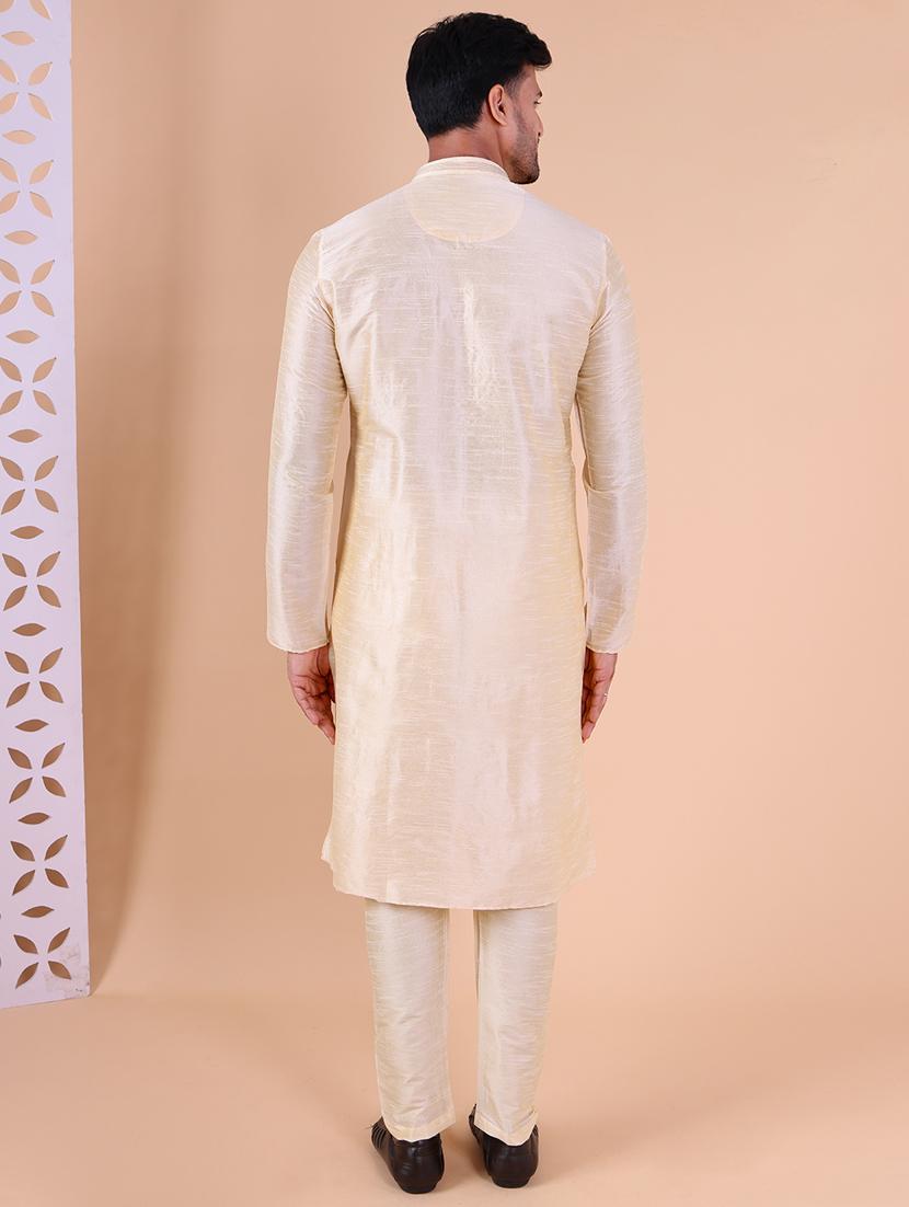 men mandarin neck kurta pyjama ethnic wear set - 22062018 - Standard Image - 4