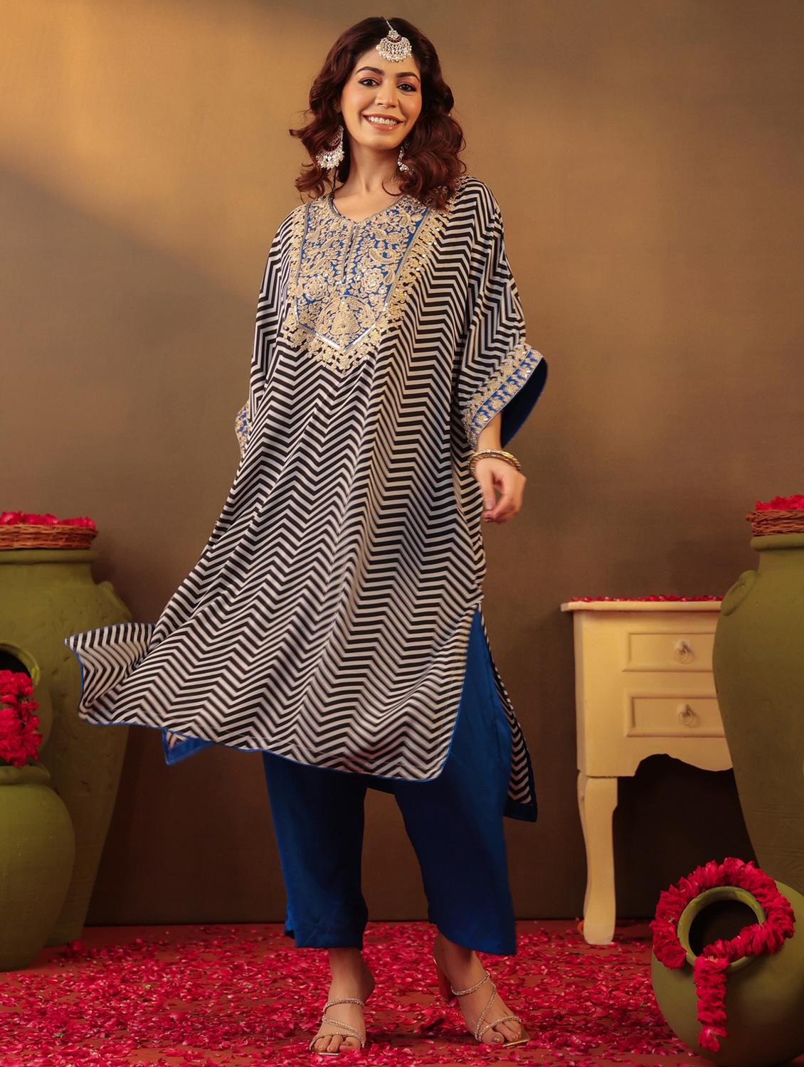 blue silk blend coord set - 22062029 - Standard Image - 1