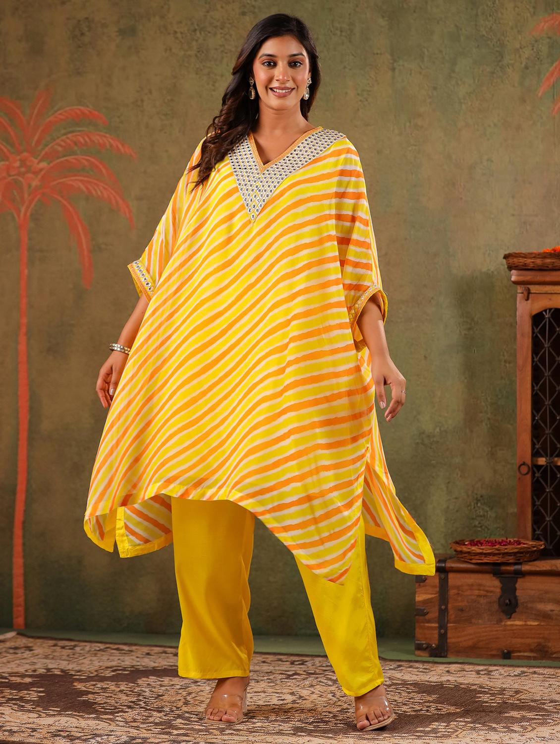 yellow silk blend coord set - 22062031 - Standard Image - 1