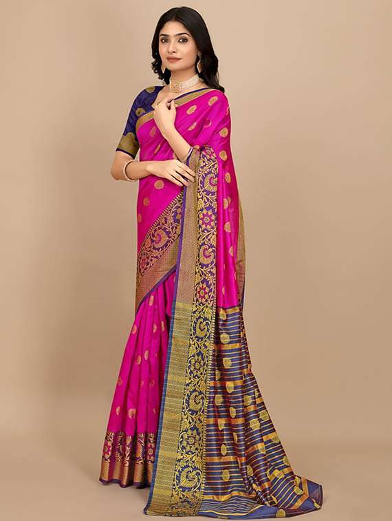 women self design banarasi saree with blouse - 22062118 - Standard Image - 1