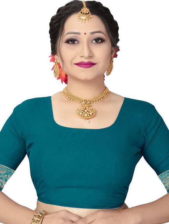 women self design banarasi saree with blouse - 22062128 - Standard Image - 6