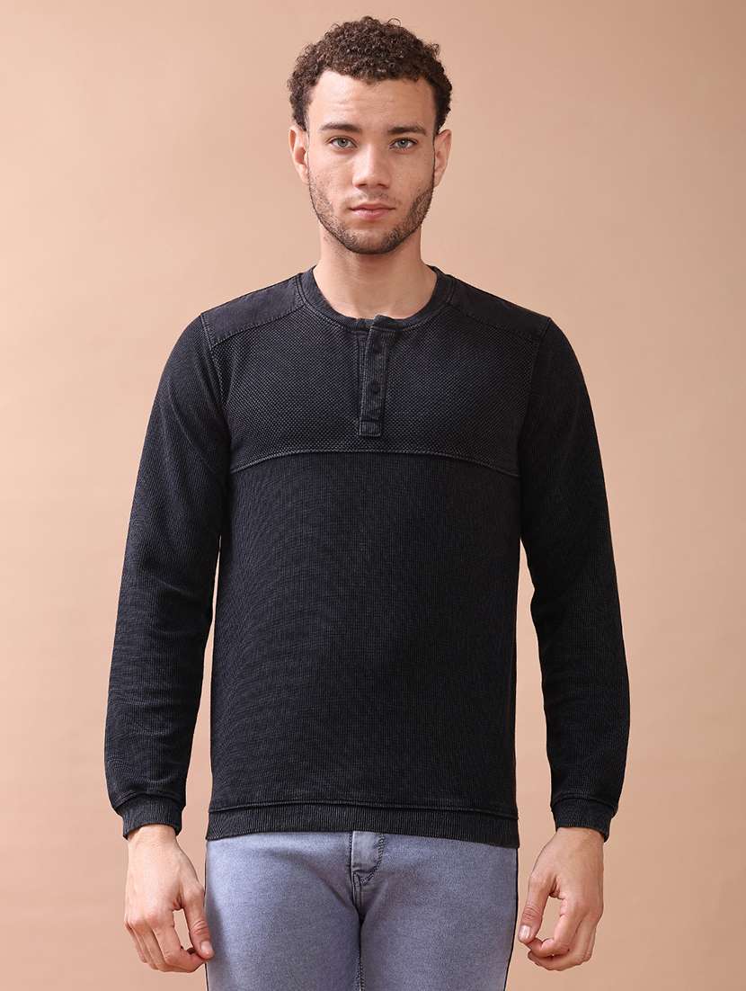 men solid long sleeve t-shirt - 22062285 -  Standard Image - 1