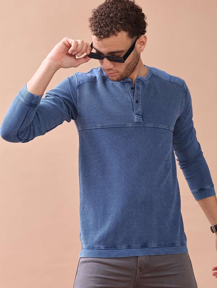 men printed long sleeve t-shirt