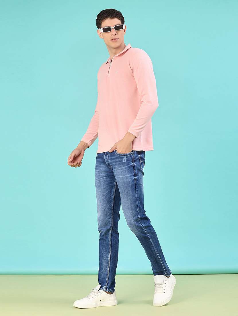 men solid long sleeve regular fit polo t-shirt - 22062330 -  Standard Image - 4