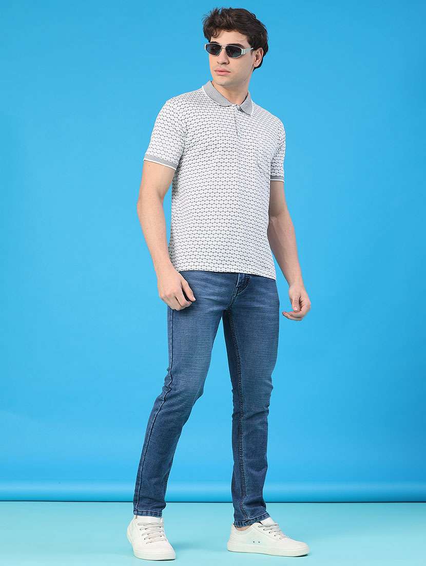 men printed short sleeve regular fit polo t-shirt - 22062355 -  Standard Image - 4