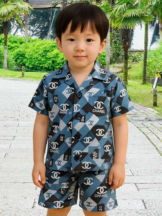 boys printed shirt & shorts co-ords set - 22062529 -  Standard Image - 1