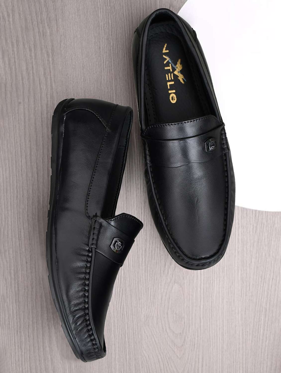 men black slip on loafer - 22062639 -  Standard Image - 1