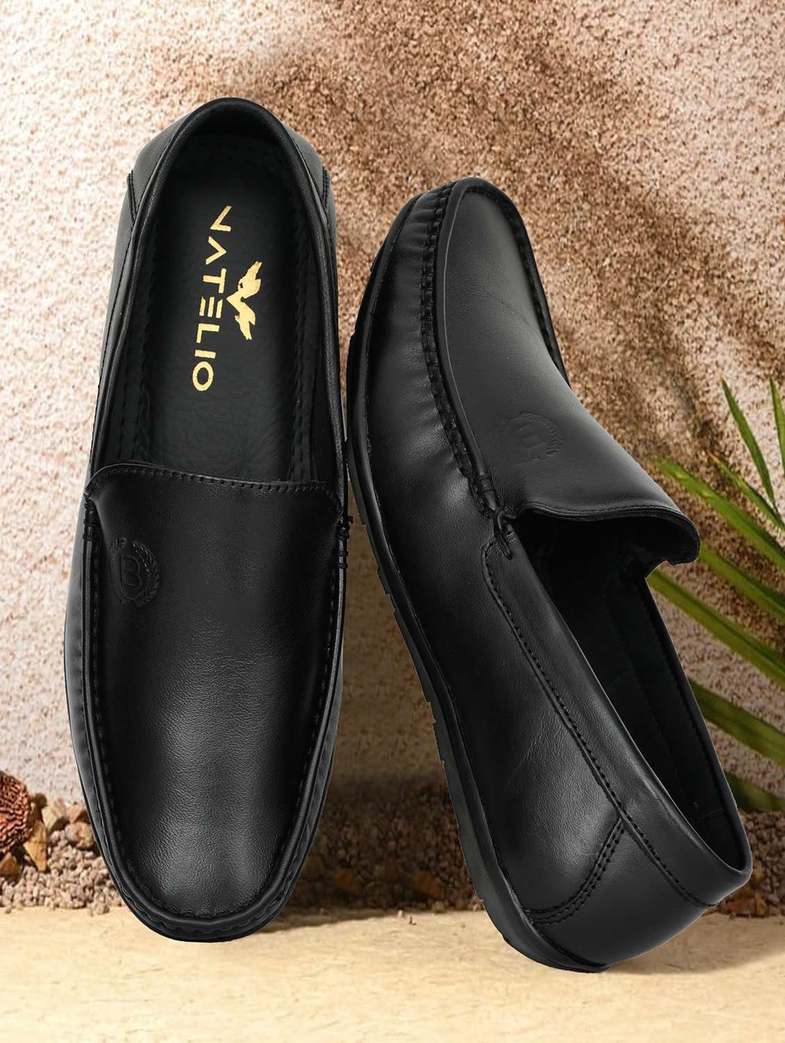 men black slip on loafer - 22062640 -  Standard Image - 1