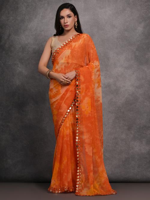 women printed casual wear saree with blouse - 22062993 - Standard Image - 0