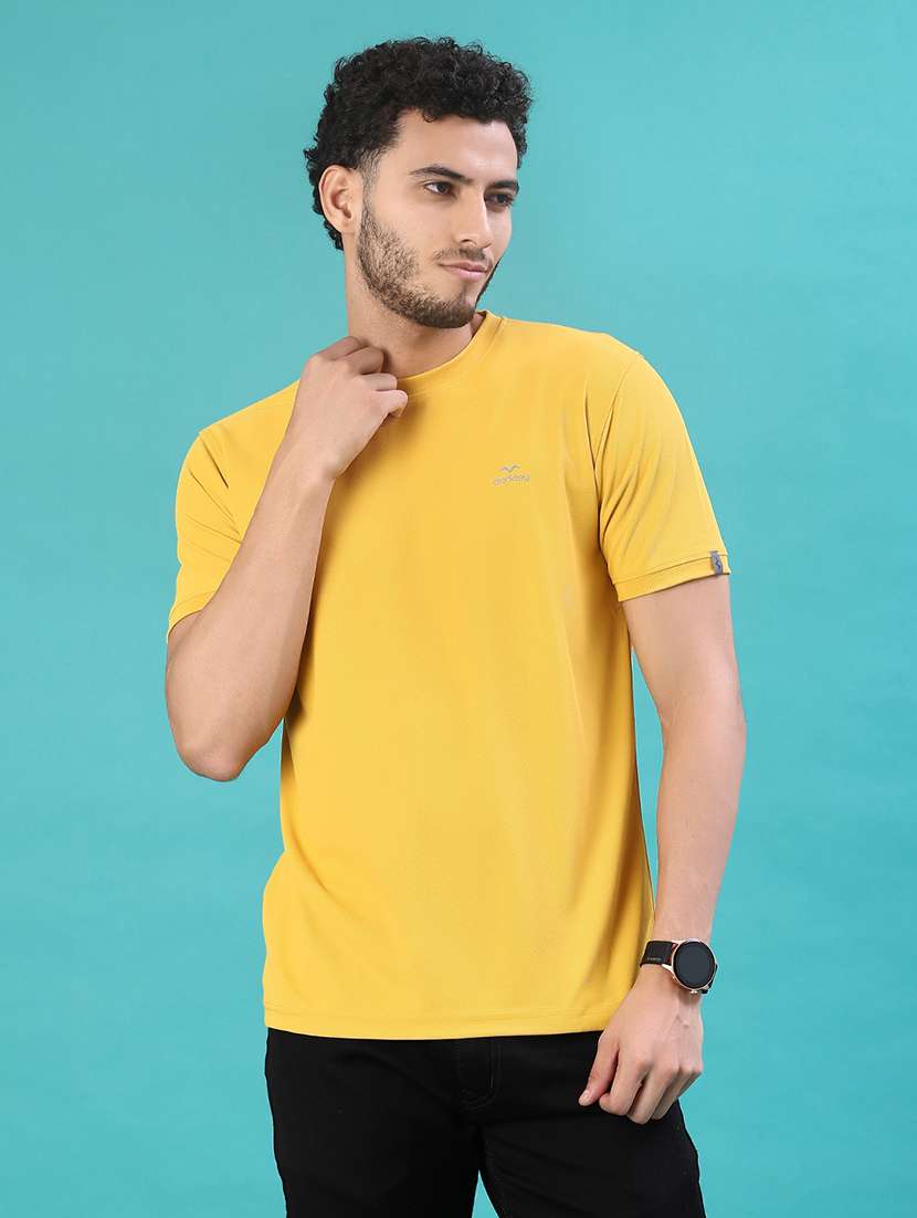 men solid short sleeve regular fit t-shirt - 22063248 -  Standard Image - 1