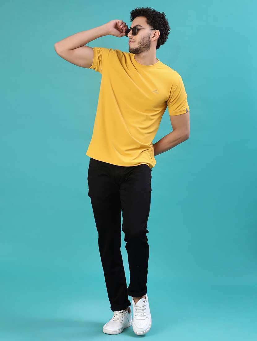 men solid short sleeve regular fit t-shirt - 22063248 -  Standard Image - 4