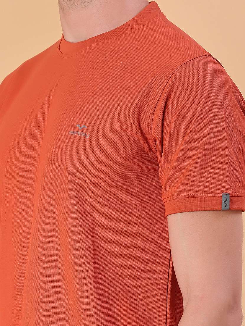 men solid short sleeve slim fit t-shirt - 22063249 -  Standard Image - 4