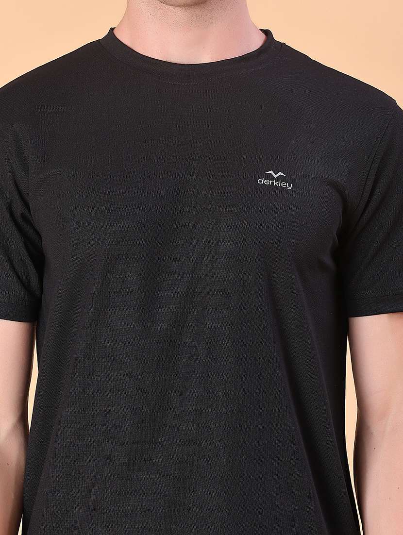 men solid short sleeve slim fit t-shirt - 22063252 -  Standard Image - 4