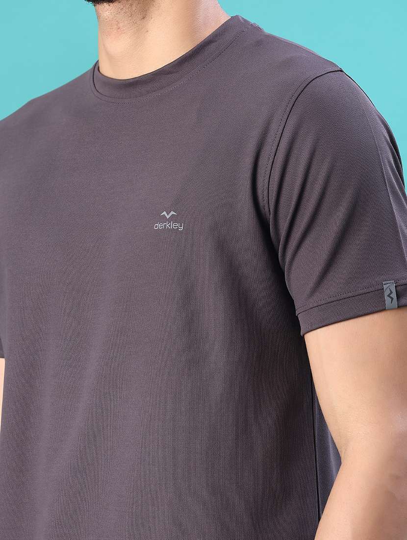 men solid short sleeve regular fit t-shirt - 22063253 -  Standard Image - 4