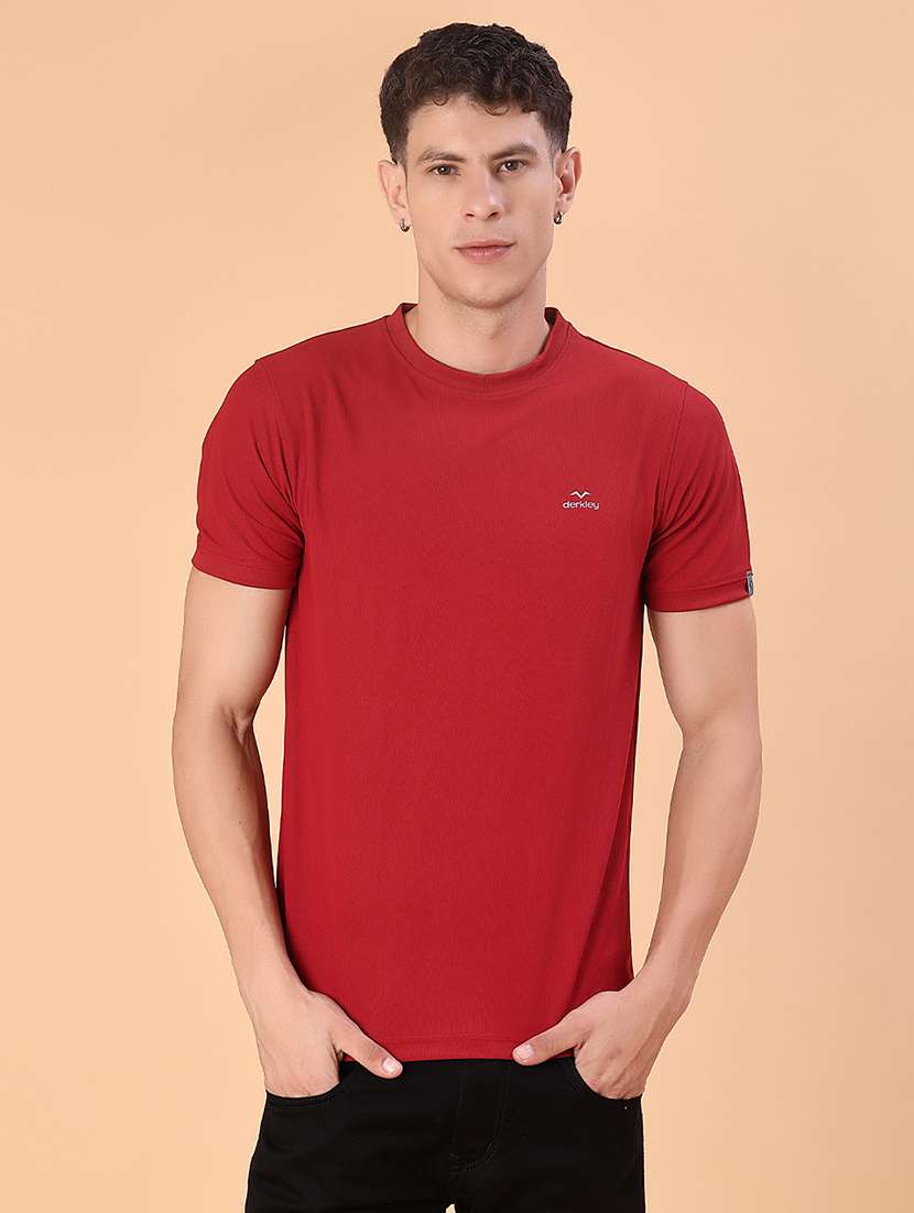 men solid short sleeve slim fit t-shirt - 22063254 -  Standard Image - 1