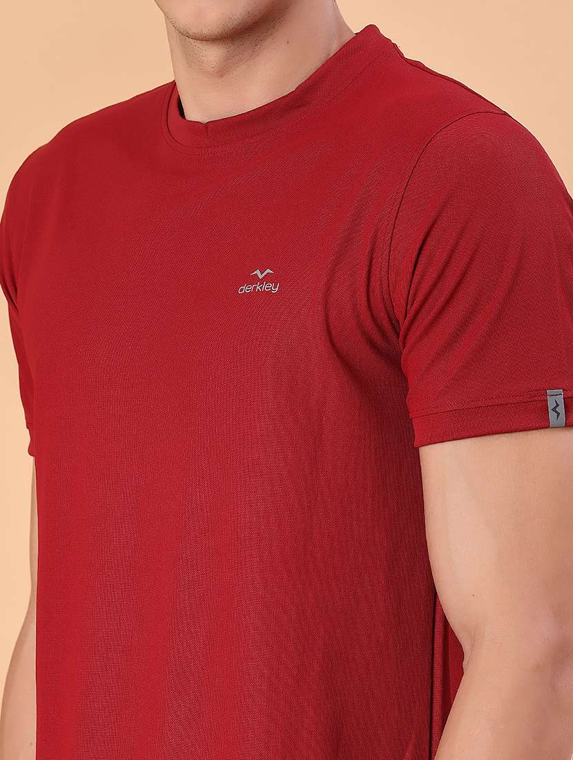 men solid short sleeve slim fit t-shirt - 22063254 -  Standard Image - 4