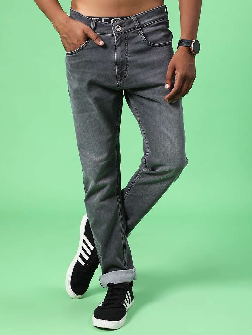 men washed mid rise full length jeans - 22063355 -  Standard Image - 1