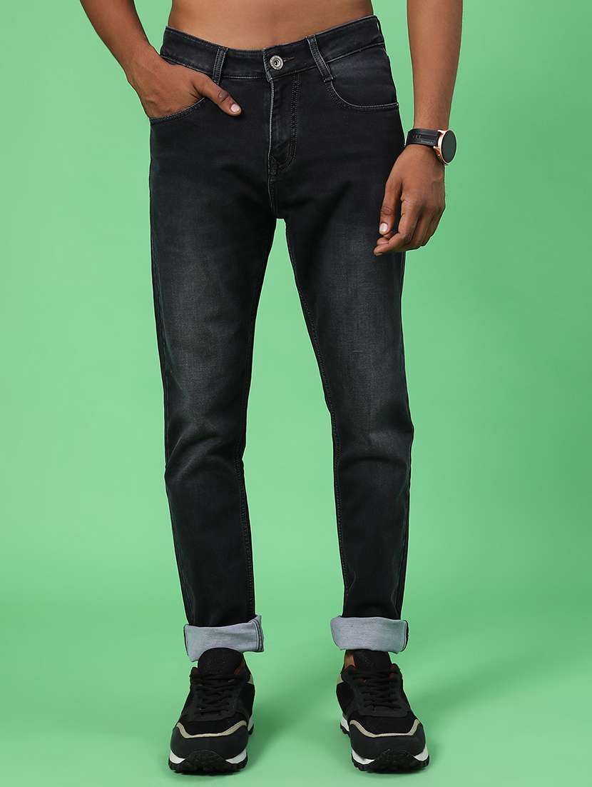 men washed mid rise full length jeans - 22063356 -  Standard Image - 1