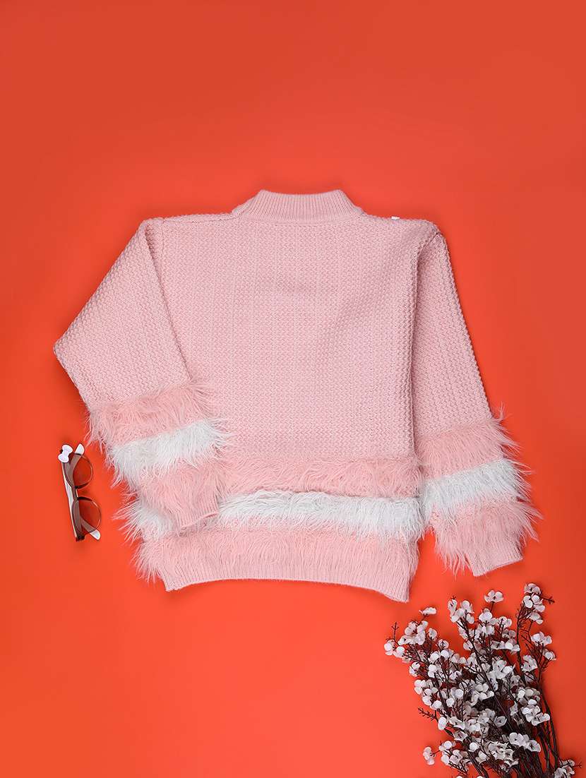 girls self designed long sleeve sweater - 22063466 -  Standard Image - 1