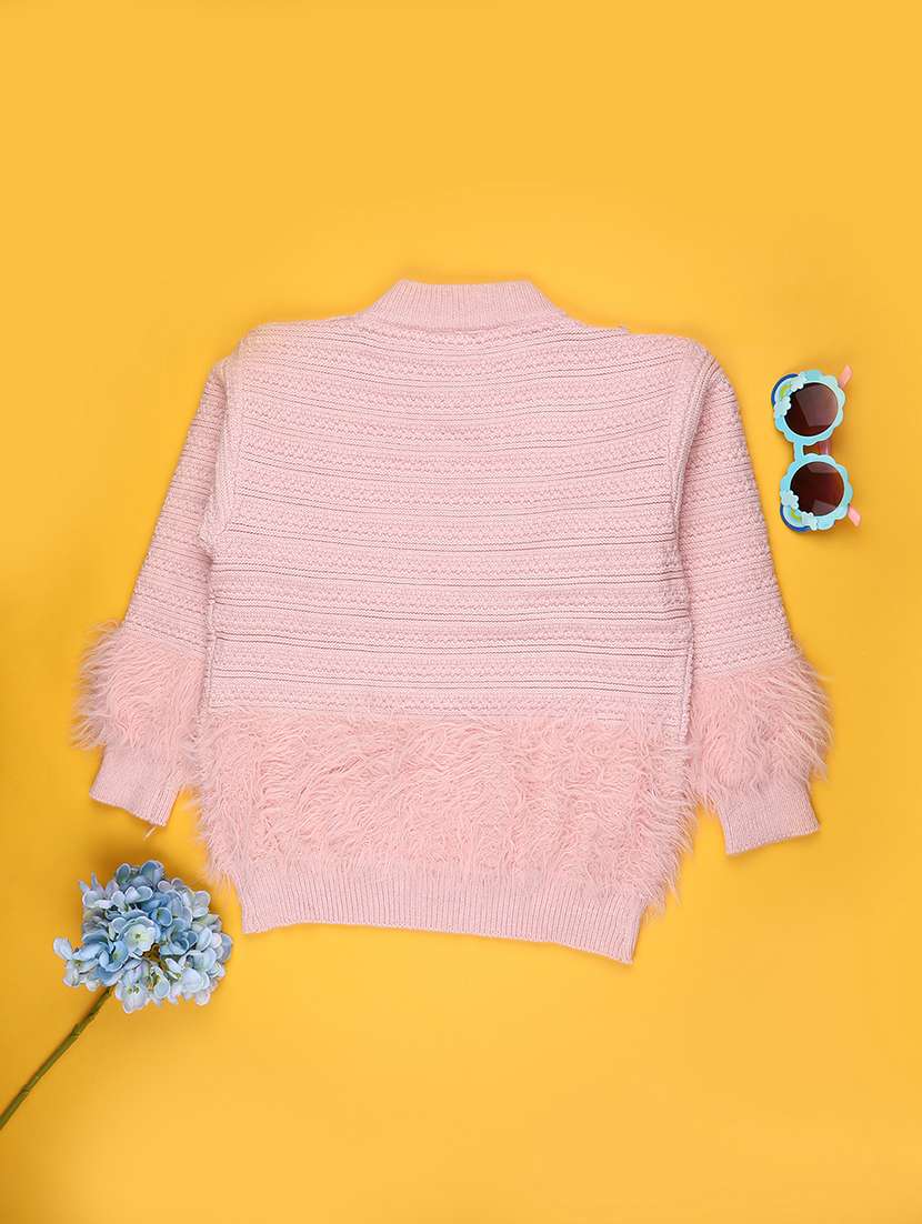 girls self designed long sleeve sweater - 22063467 -  Standard Image - 1