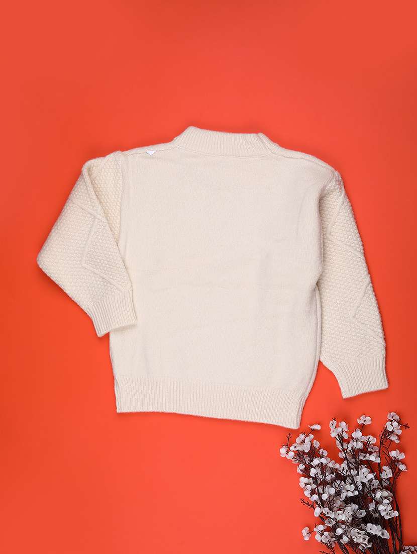 girls self designed long sleeve sweater - 22063468 -  Standard Image - 1