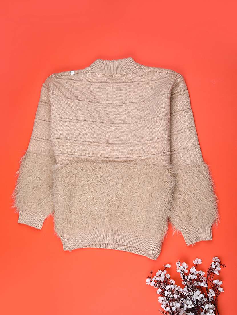 girls self designed long sleeve sweater - 22063469 -  Standard Image - 1