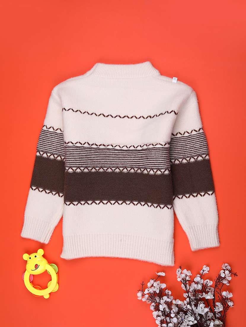 girls self designed long sleeve sweater - 22063471 -  Standard Image - 1