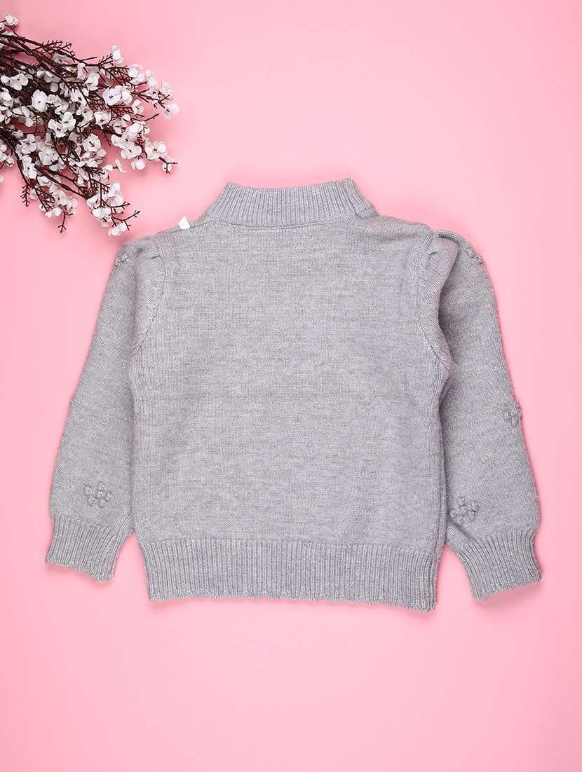 girls self designed long sleeve sweater - 22063475 -  Standard Image - 1