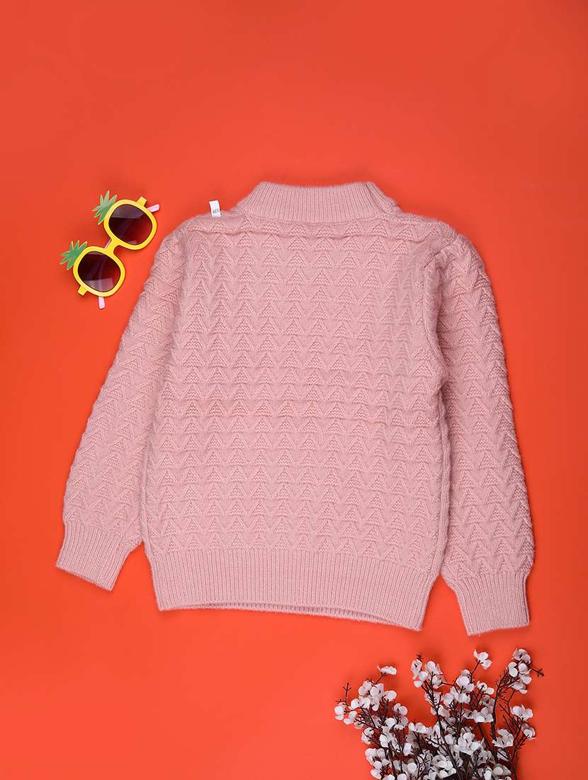 girls self designed long sleeve sweater - 22063476 -  Standard Image - 1